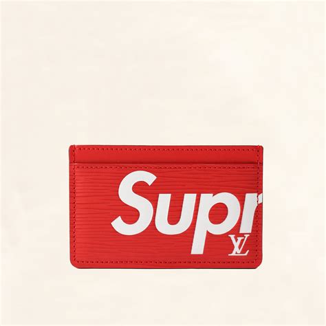 supreme louis vuitton card holder ioffer|louis vuitton supreme red.